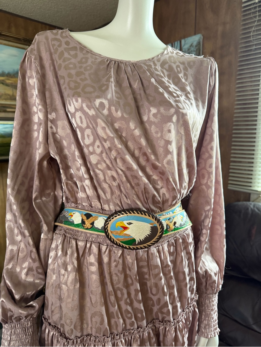 Vintage Eagle Western Belt - Picture 2 of 7
